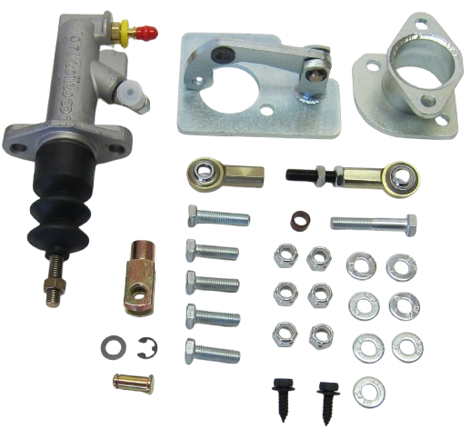 MDL LF Series 66-70 Fairlane Hydraulic Clutch Master Kit, .700" Bore, Silver Billet Reservoir